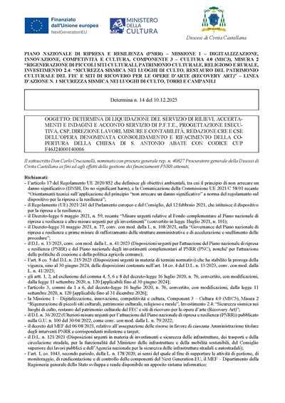 Determina n.14 - PNRR